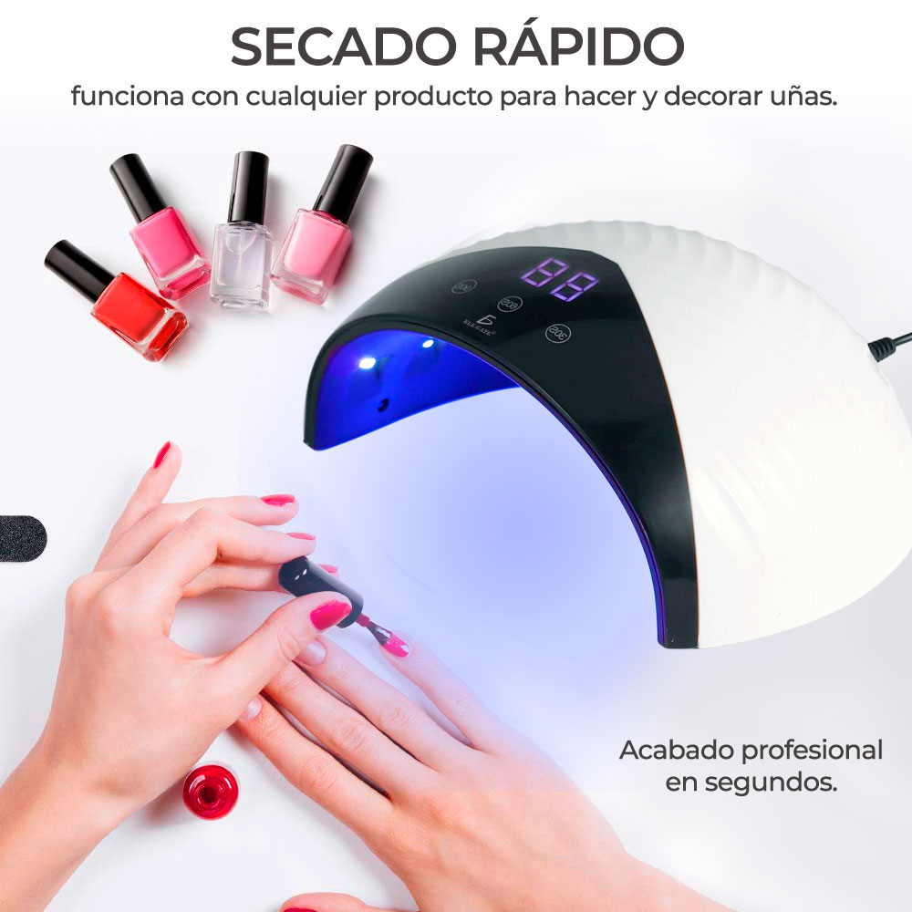 Lámpara De Uñas 150w 12 Led Uv Secador De Uñas Portátil