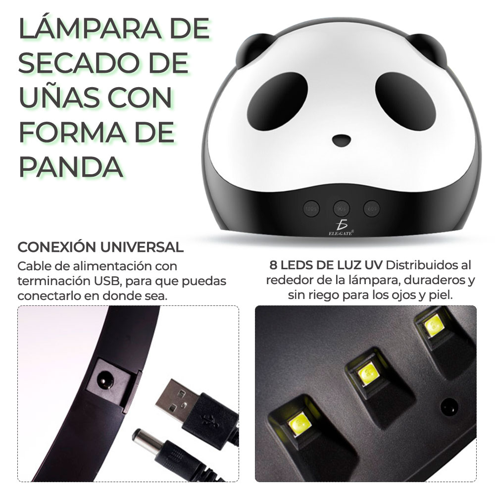 Lámpara Para Secador Rápido De Uñas Con 8 LED