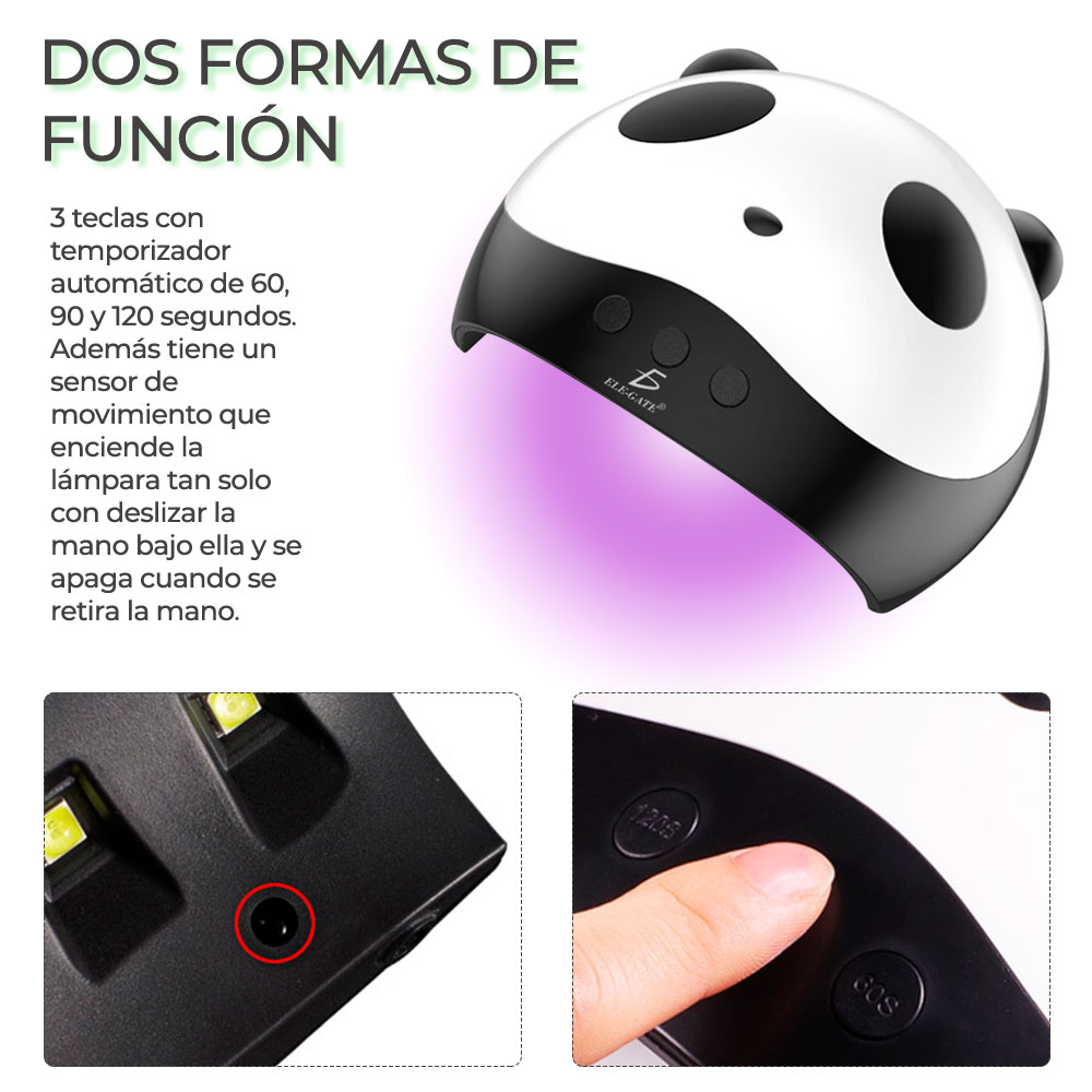 Lámpara Para Secador Rápido De Uñas Con 8 LED