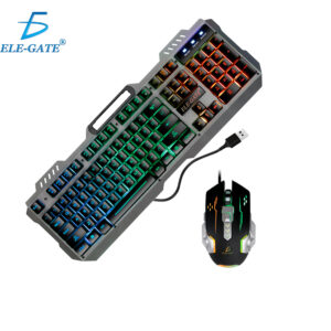 Teclado Luz Gamer Con Mouse Y Soporte De Celular