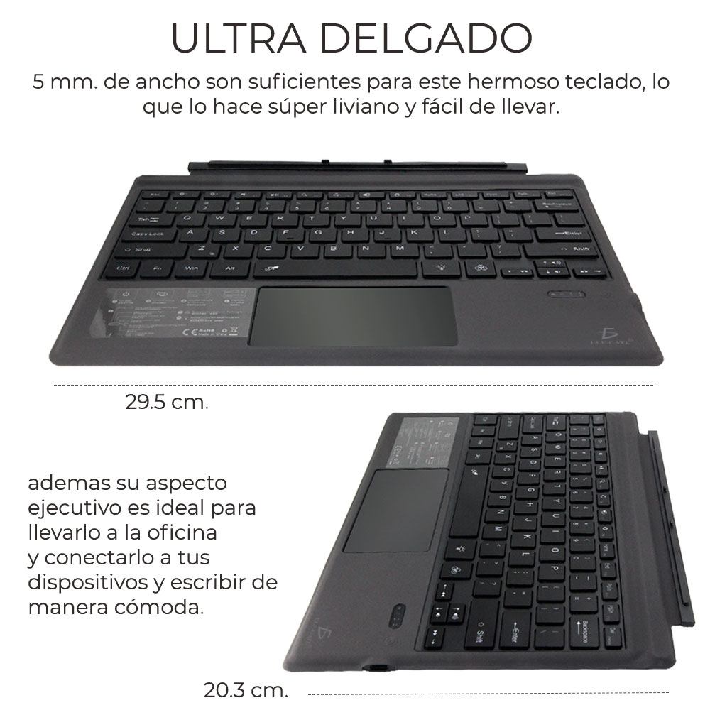Teclado Táctil Bluetooth Para Surface Pro3 Pro4 Pro5 Pro6 Pro7