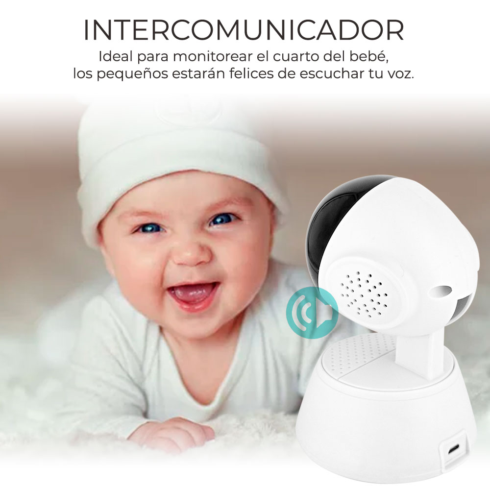 Camara De Seguridad 1080p Wifi Visión Nocturna Alarma