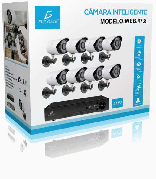 Kit Video Vigilancia 8 Cámaras 1MP Full hd 1080p Cctv - Image 5