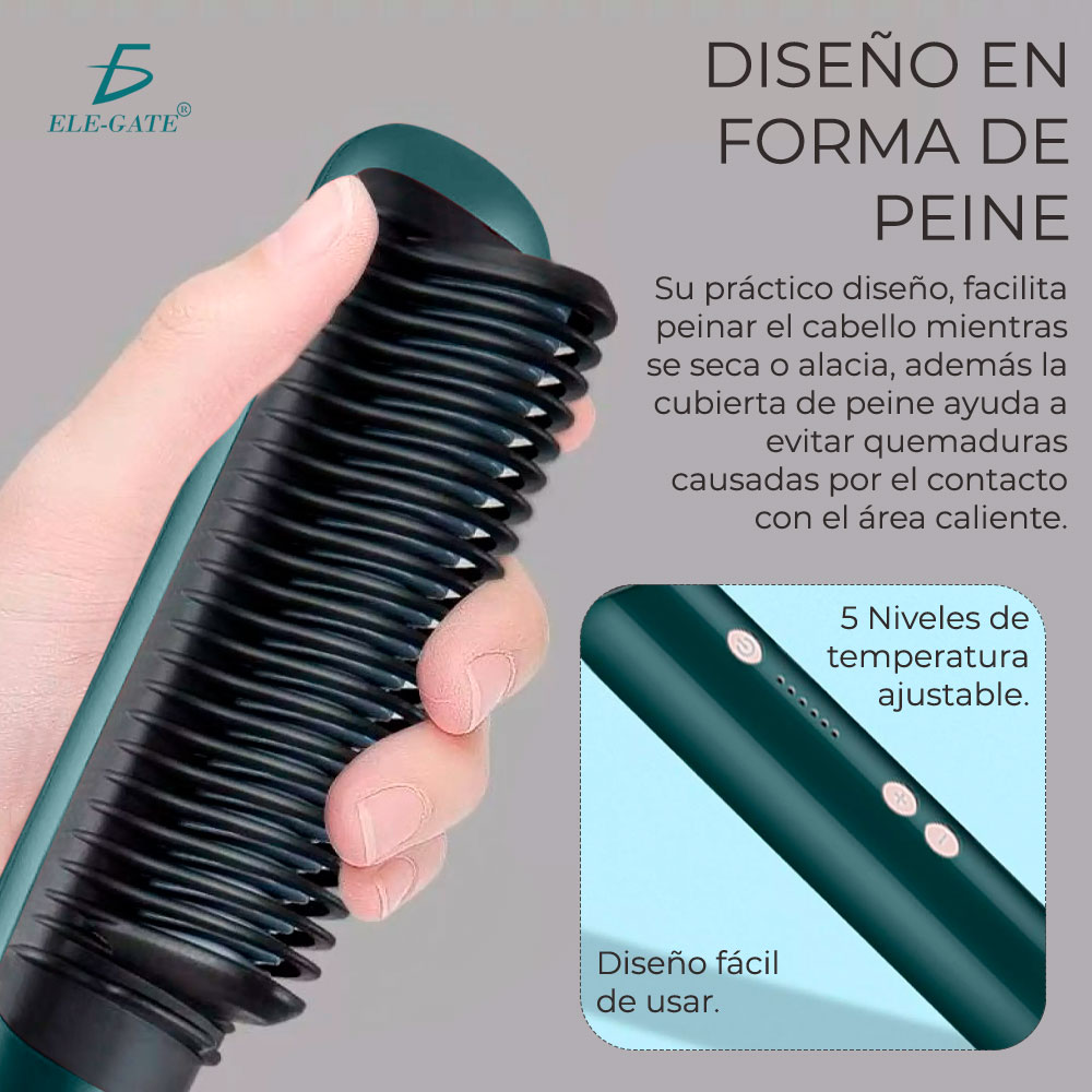 Peine De Pelo Liso Anión No Daña