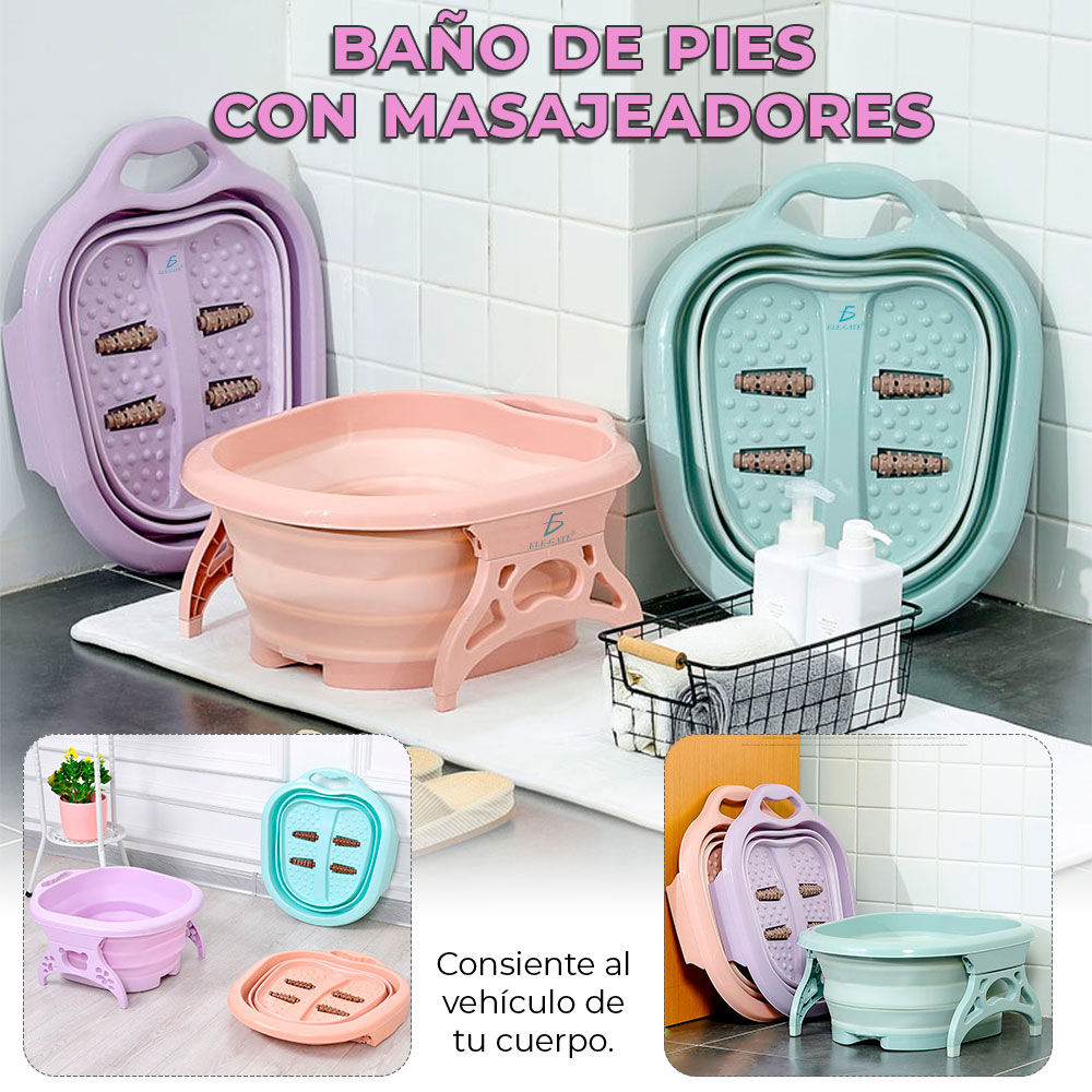 Baño de Pies con Masajeadores Para Spa Relajante