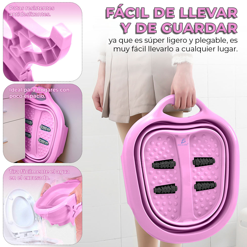 Baño de Pies con Masajeadores Para Spa Relajante
