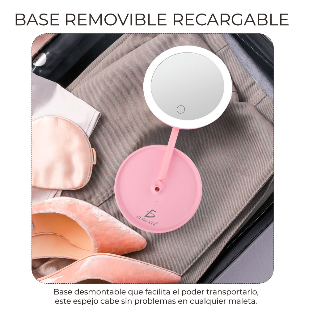 Aro Luz Led 17.5cm Espejo Maquillaje Tiktok Portátil