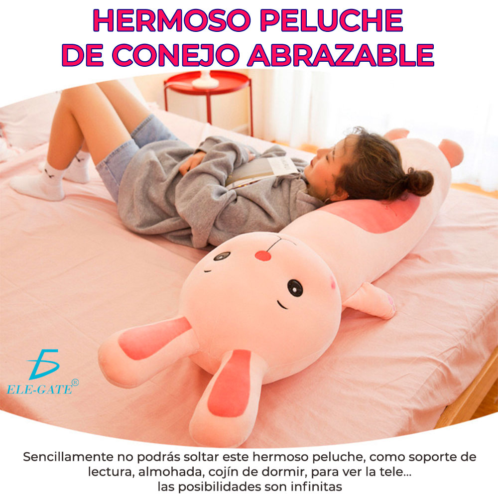 Hermoso de Peluche Conejo Abrazable Largo 110CM