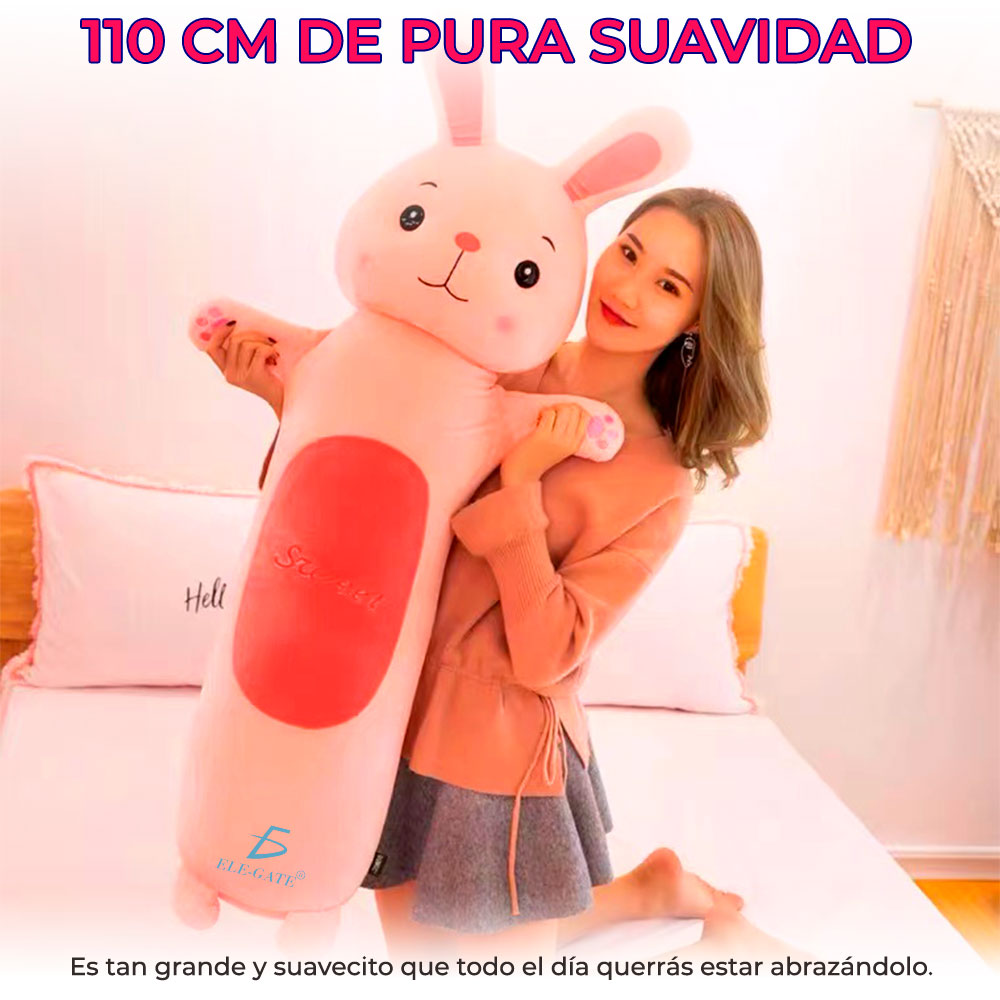 Hermoso de Peluche Conejo Abrazable Largo 110CM