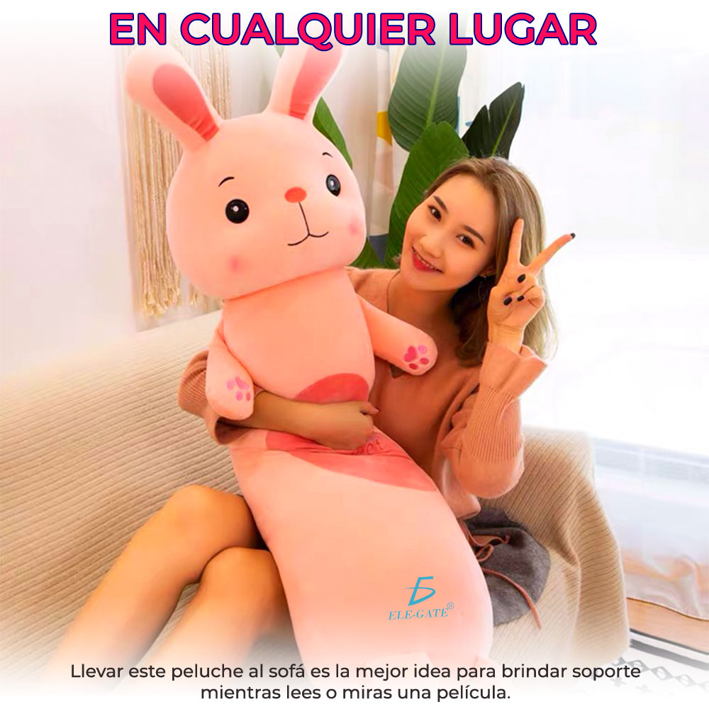 Hermoso de Peluche Conejo Abrazable Largo 110CM