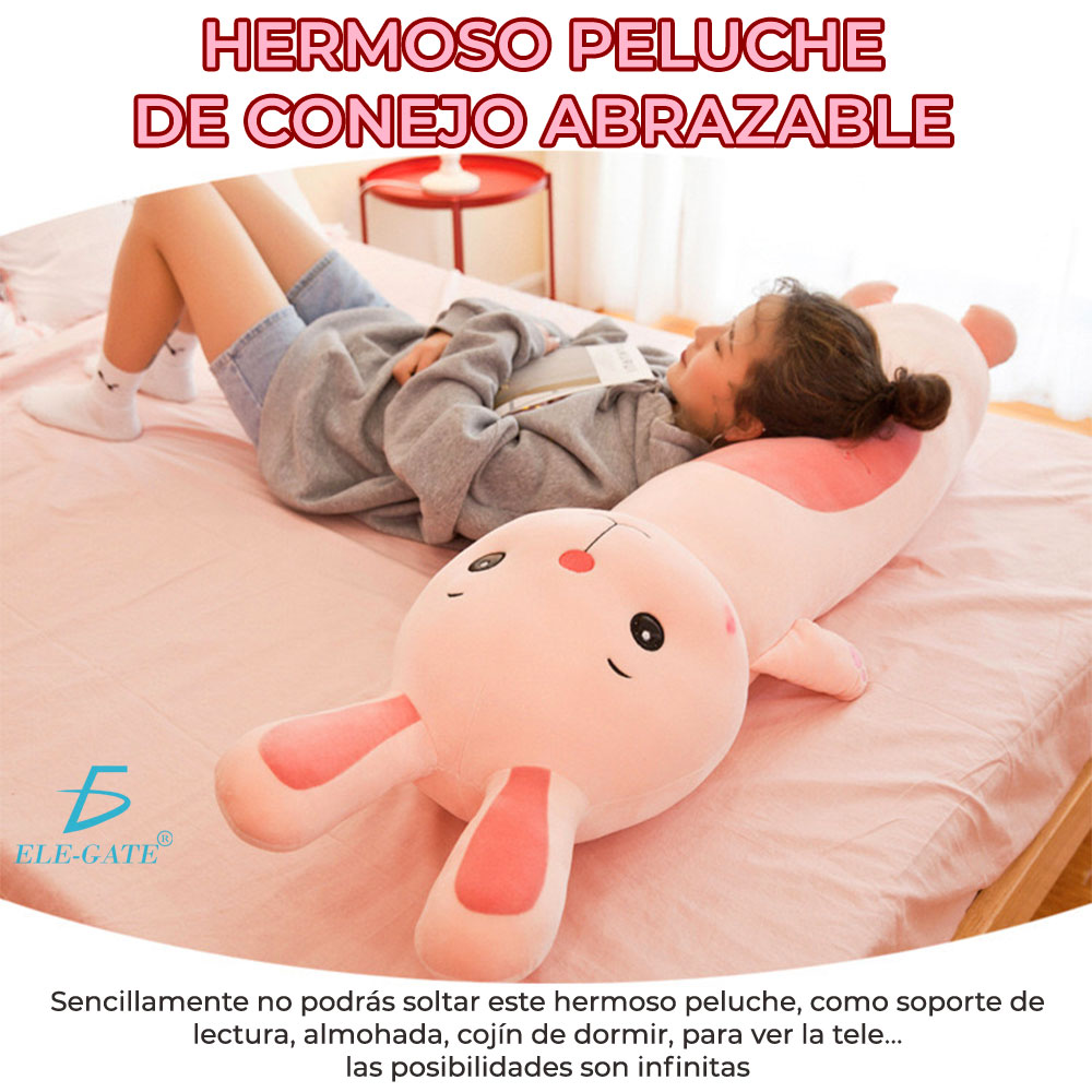 Hermoso de Peluche Conejo Abrazable Largo 90CM
