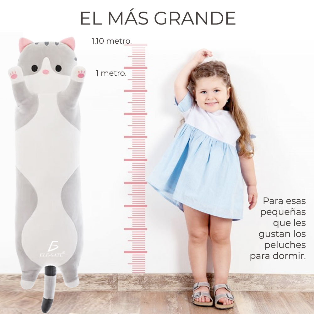 Juguetes de Peluche Con Forma De Gato Para Dormir 110cm