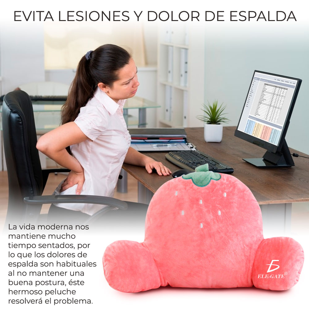 Peluche Fresa De Soporte Lumbar Largo 60CM