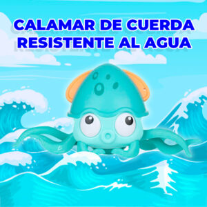 Juguete De Calamar Con Movimiento Contra Agua Bebé