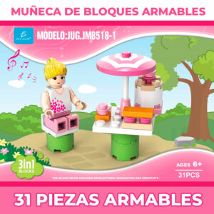 Muñeca de Bloques Armables 31 PZS