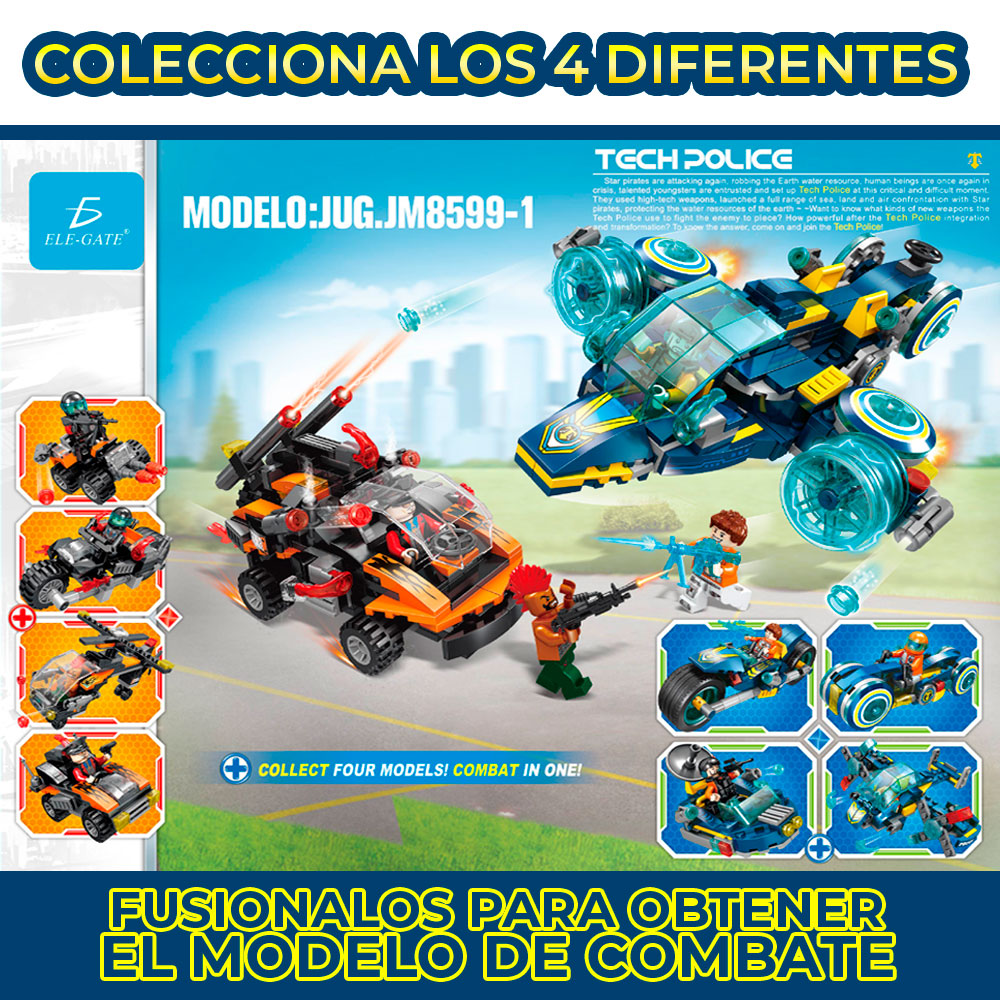 Juguete de Bloques Tech Police Vs Star Pirate