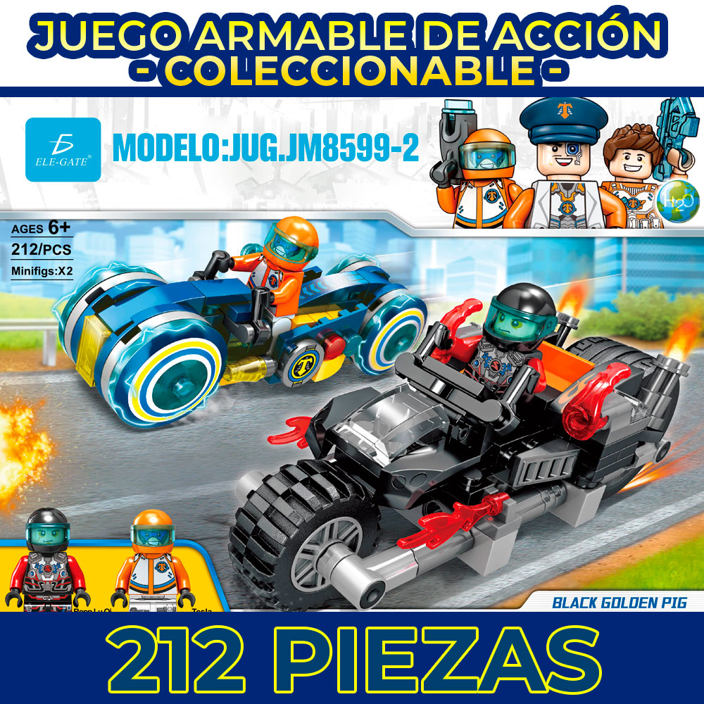 Juguete de Bloques Tech Police Vs Star Pirate 212Pzs