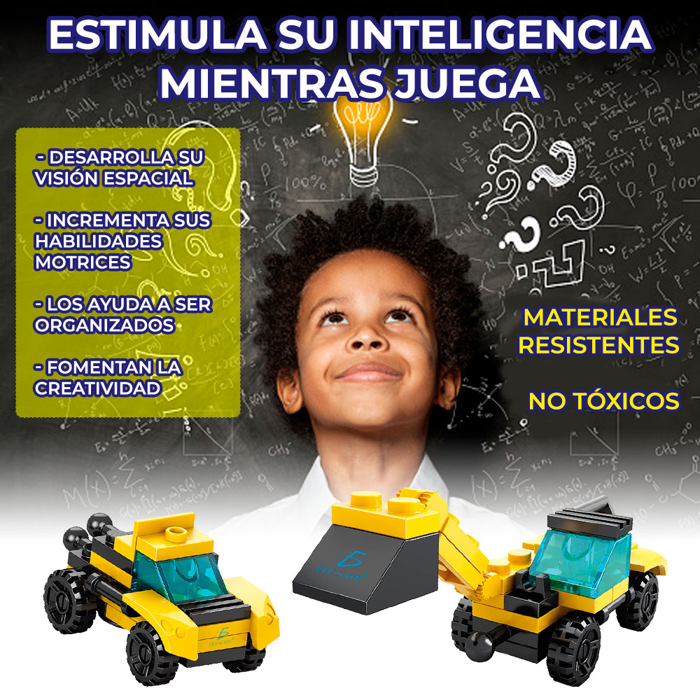 Juguete de Bloques Vehiculo de Carga Armable 2 en 1 31pzs
