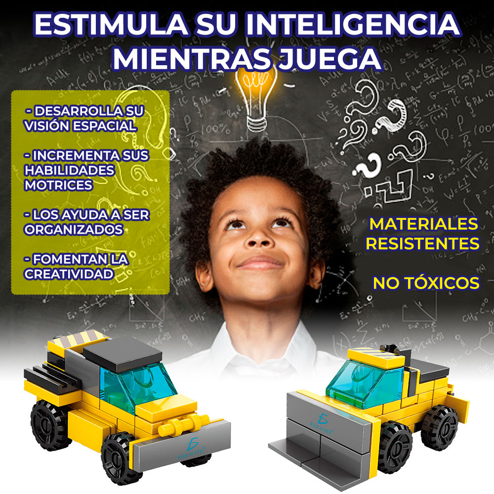 Juguete de Bloques Vehiculo de Carga Armable 2 en 1 40pzs