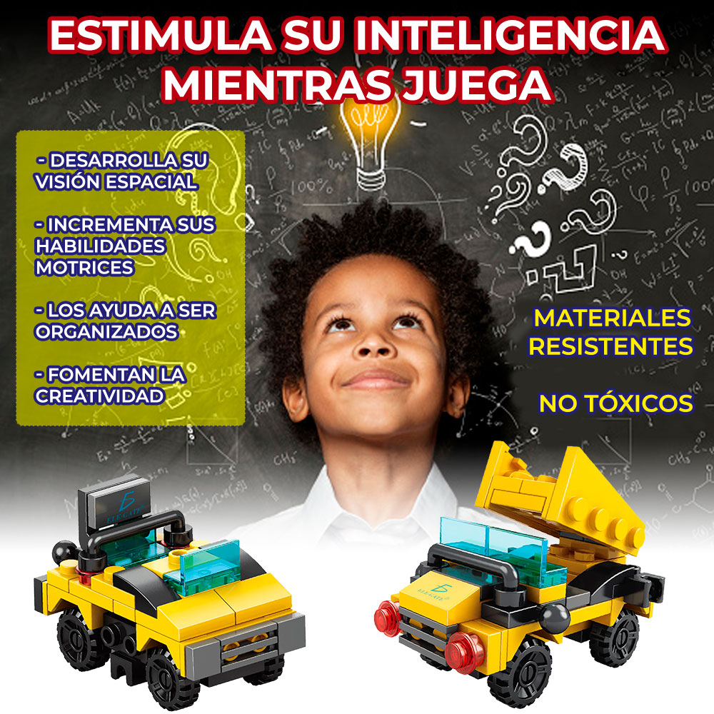 Juguete de Bloques Vehiculo de Carga Armable 2 en 1 48pzs