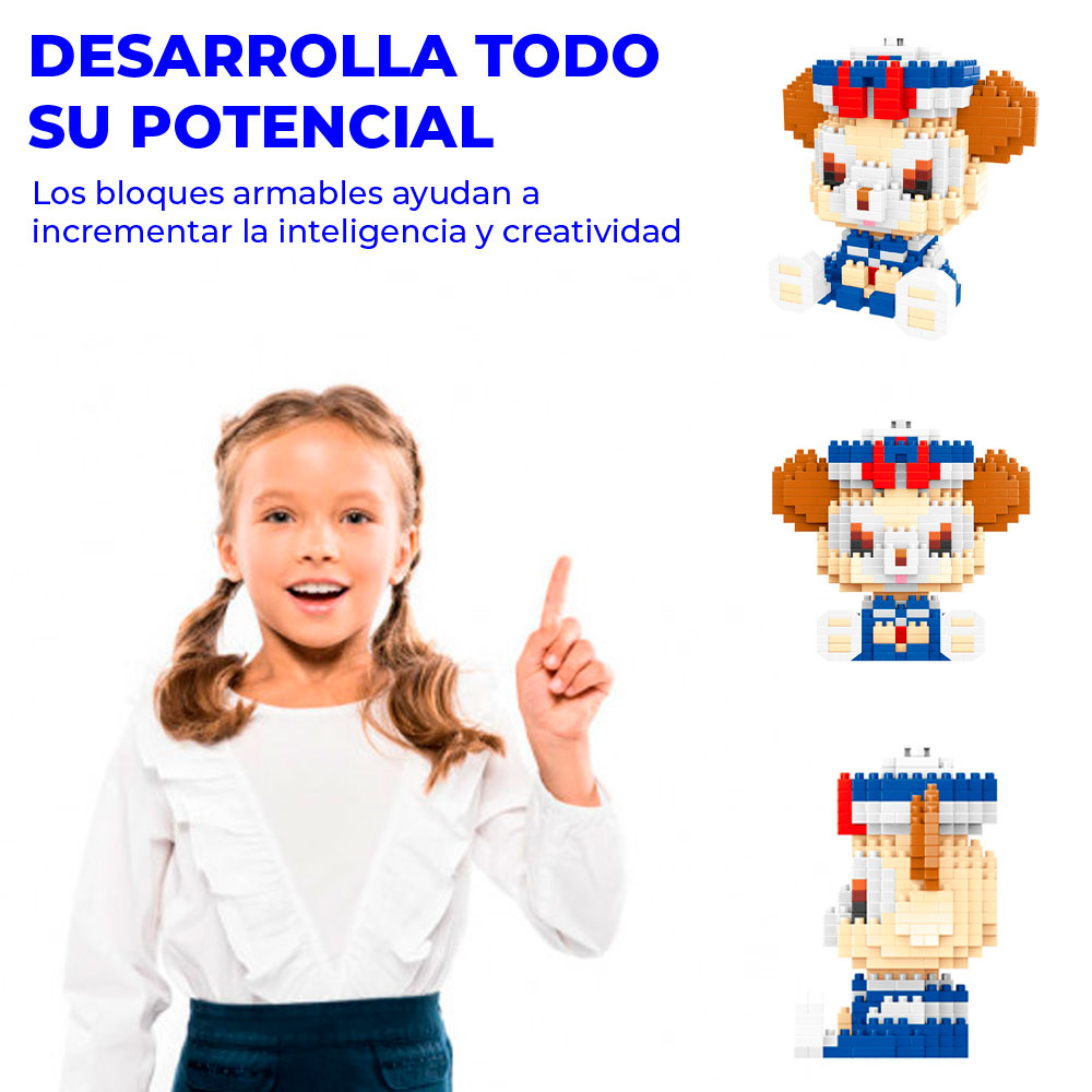 Juguete de Bloques Perrito Mini Construcción Para Niños