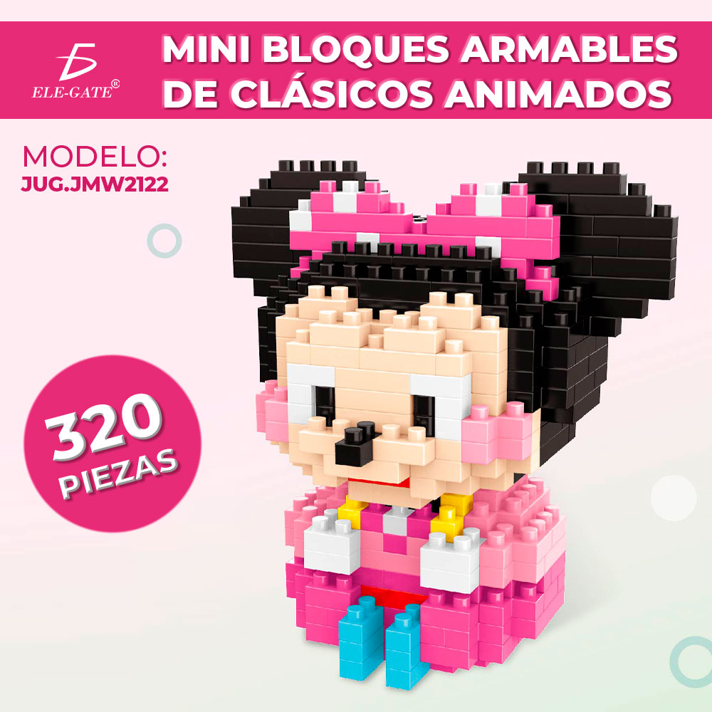 Juguete de bloques de Construcción de Minnie Mouse