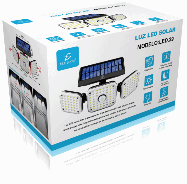 Lampara Led Solar Con Sensor De Movimiento Impermeables - Image 5