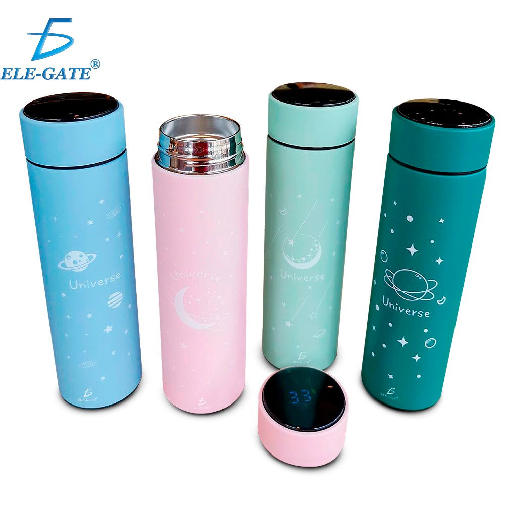 Termo Inteligente 500ml Con Pantalla Lcd De Temperatura Diseños Diferentes