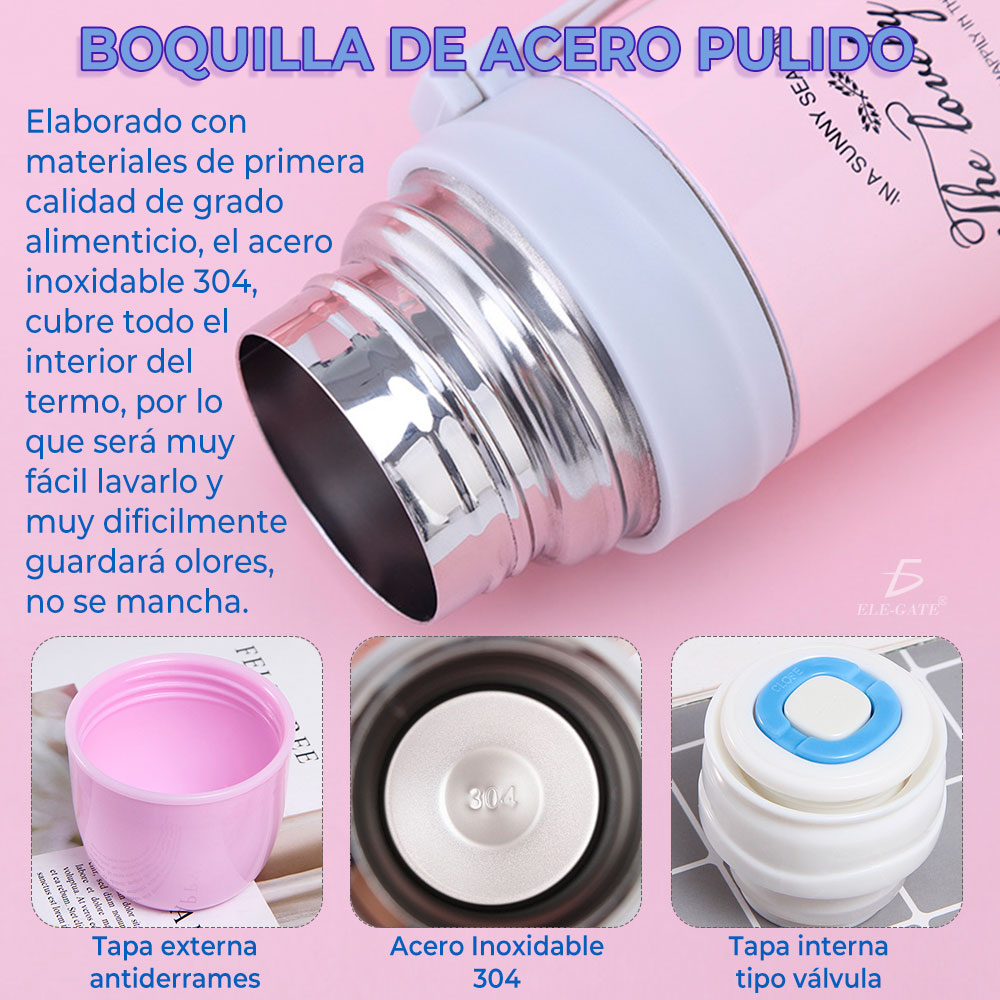 Vaso Termo Acero Inoxidable Para Bebi