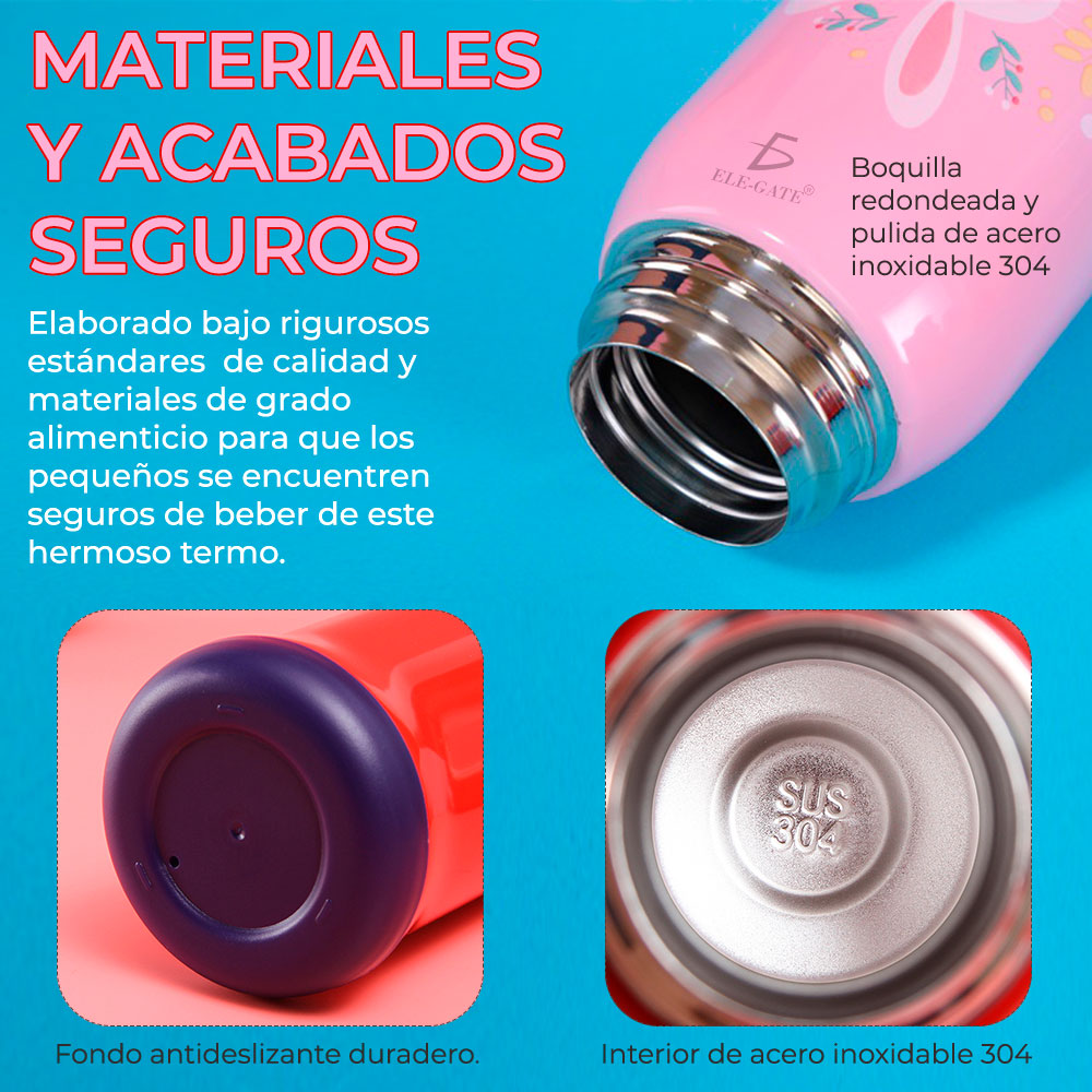 Termo Vaso Bebidas Calientes Frias Para Niños