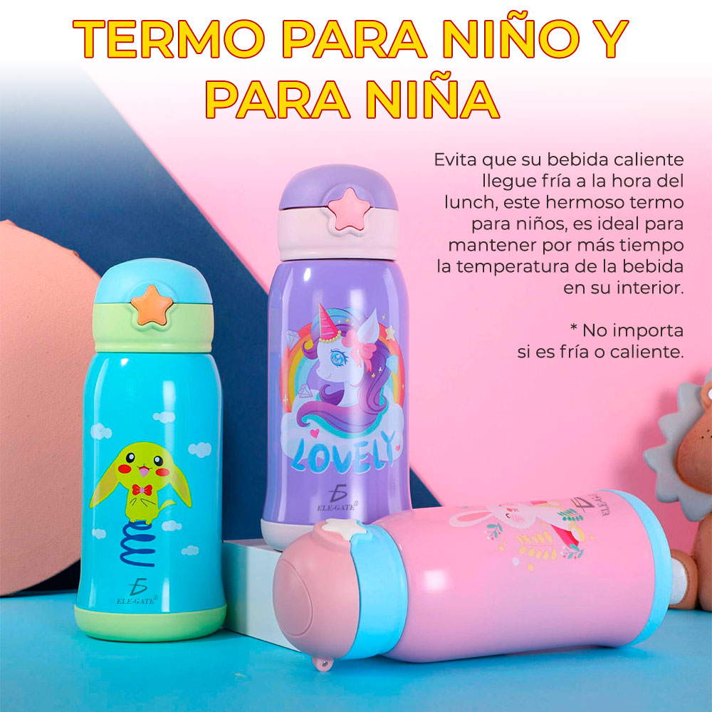 Termo Vaso Bebidas Calientes Frias Para Niños