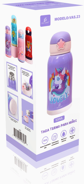 Termo Vaso Bebidas Calientes Frias Para Niños - Image 3