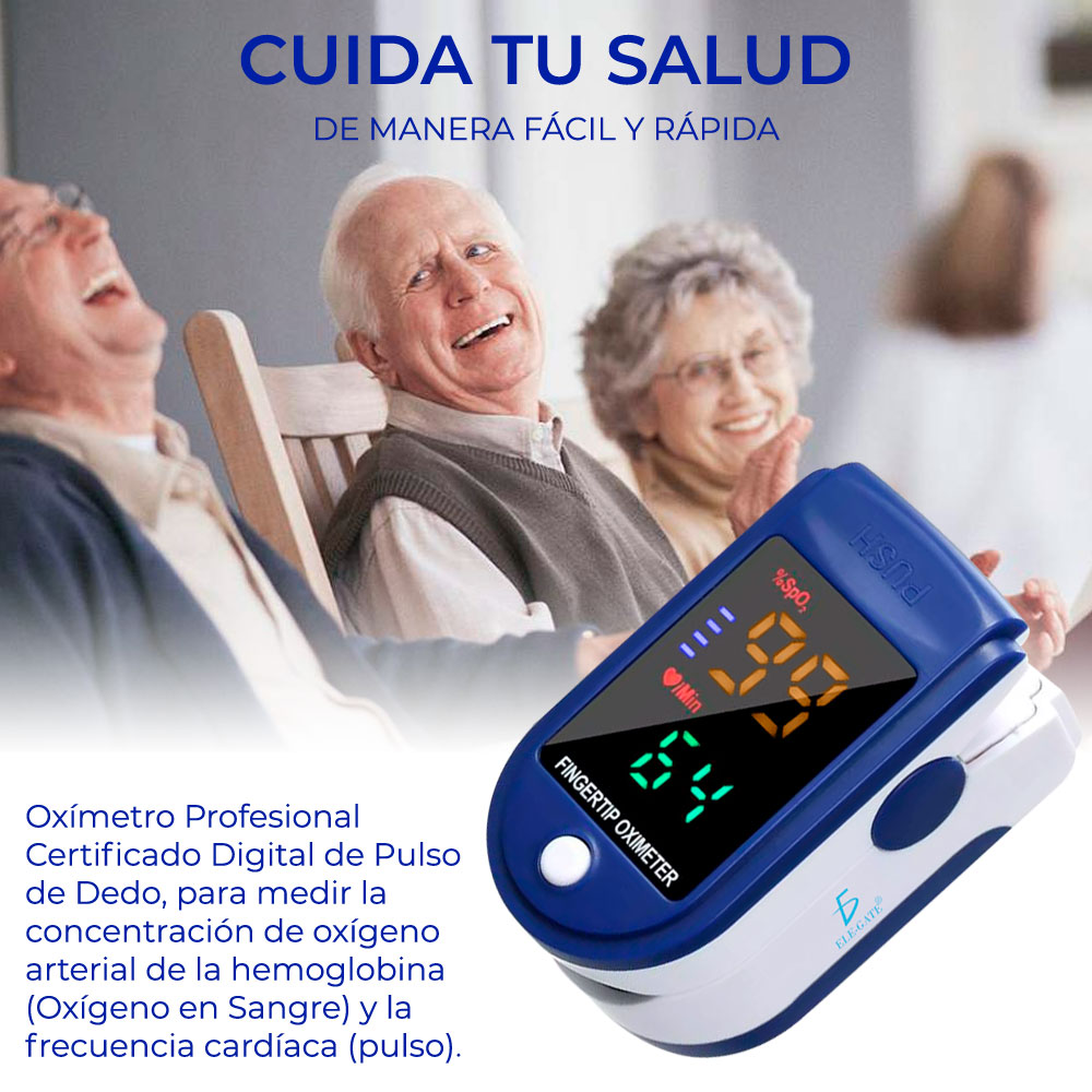 Oxímetro Profesional De Pulso Oxigenación Chequeo Digital