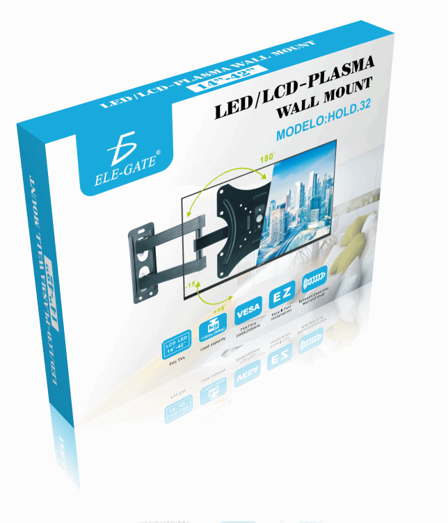 Soporte Pantalla Tv Pared Vesa 14 A 42 Pulgadas Brazo Articulado - Image 4