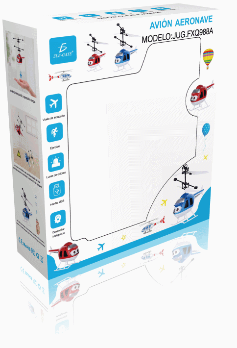 Juguete De Helicóptero Con Sensor Recargable - Image 4