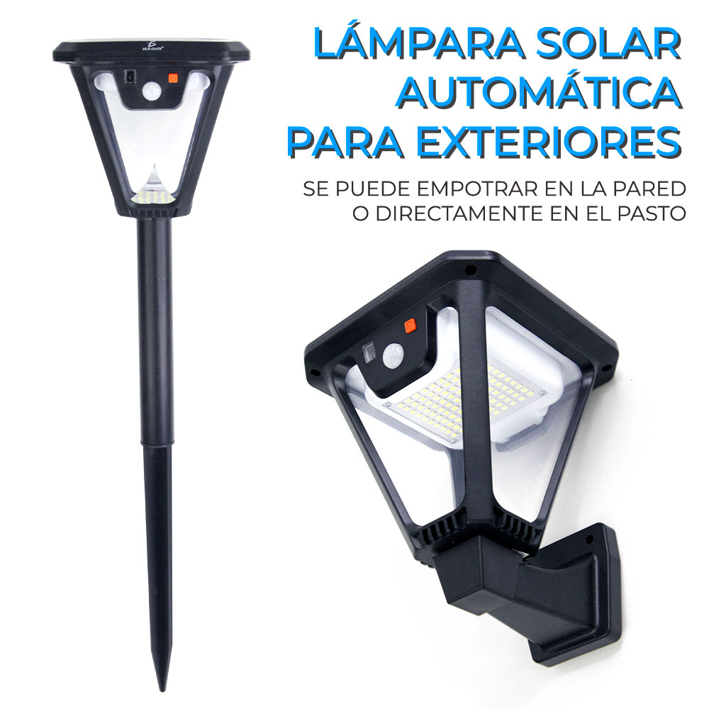 Lámpara Solar Automática para Exteriores