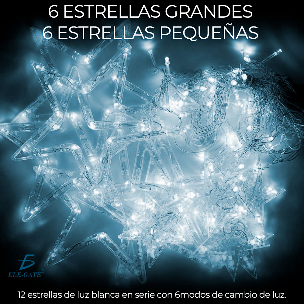 Cadena De Luz Led Estrella Luces De Decoración Navideña 2.5m - Image 2