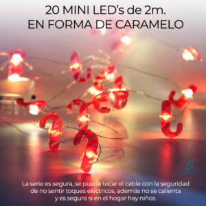 Luces Led De 20 Focos De 2 M Decorativas Para Navidad