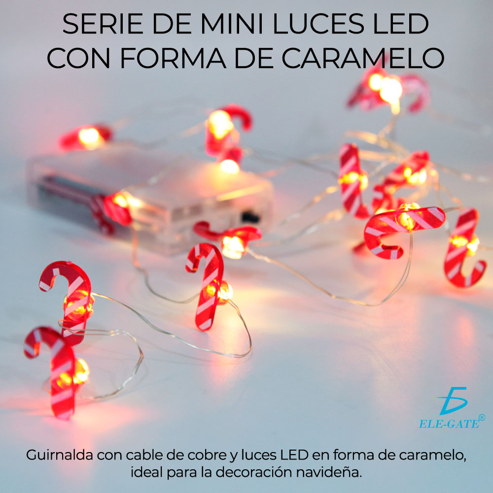 Luces Led De 20 Focos De 2 M Decorativas Para Navidad