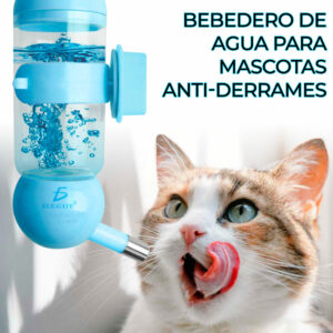 Dispensador De Agua Para Mascotas Antideslizante Anti-fugas 350ML