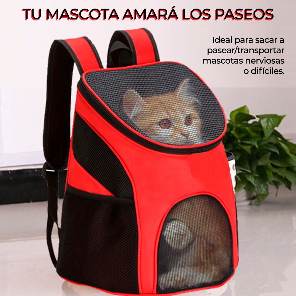Mochila Bolsa Transporte Mascota Perro Gato Viaje