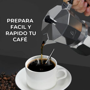 Cafetera Colombia Manual Plateada Italiana 150ml