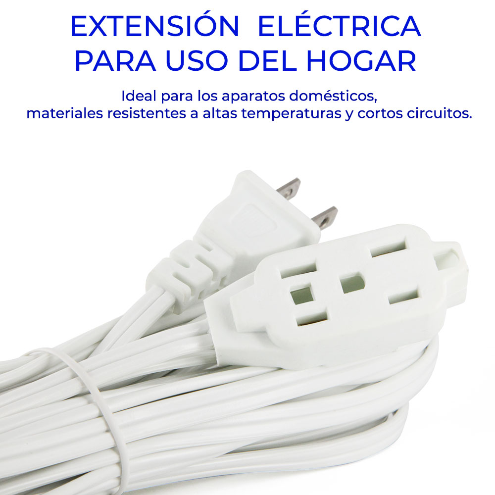 Extensión Eléctrica Para Interiores 7M 2 Toma Corrientes