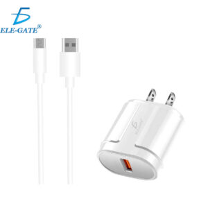 Cargador Rapido USB 5V 2.1A Con Cable de TipoC Tipo c TYPE-C