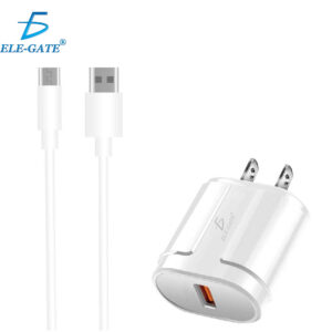 Cargador Rapido USB 5V 2.1A Con Cable de Micro V8