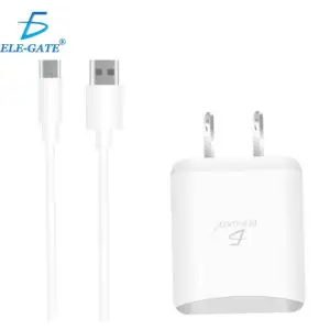Cargador Rapido QC 3.0 USB 5V 2.4A Cable TipoC Tipo C Type-C