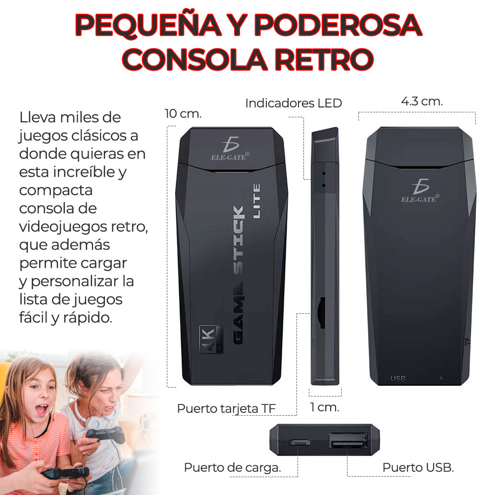 M8 Mini 32g Consola De Juegos De Tv Inalámbrica De Doble Asa