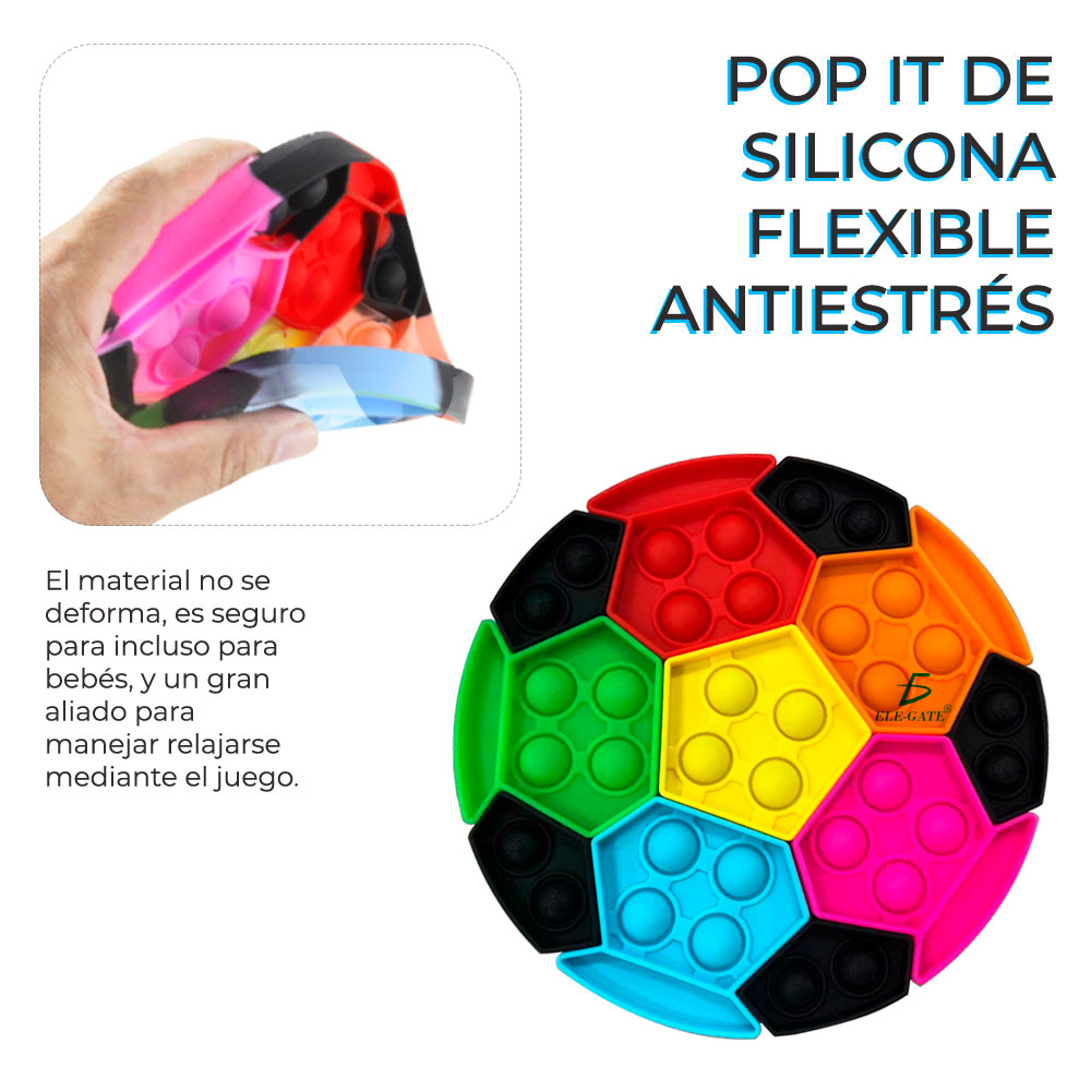 Pop It Juguete En Forma De Balón Seguro Resistente - Image 4