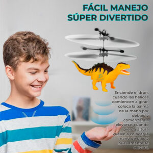 Juguete Dron Dinosaurio Control Sensor Recargable