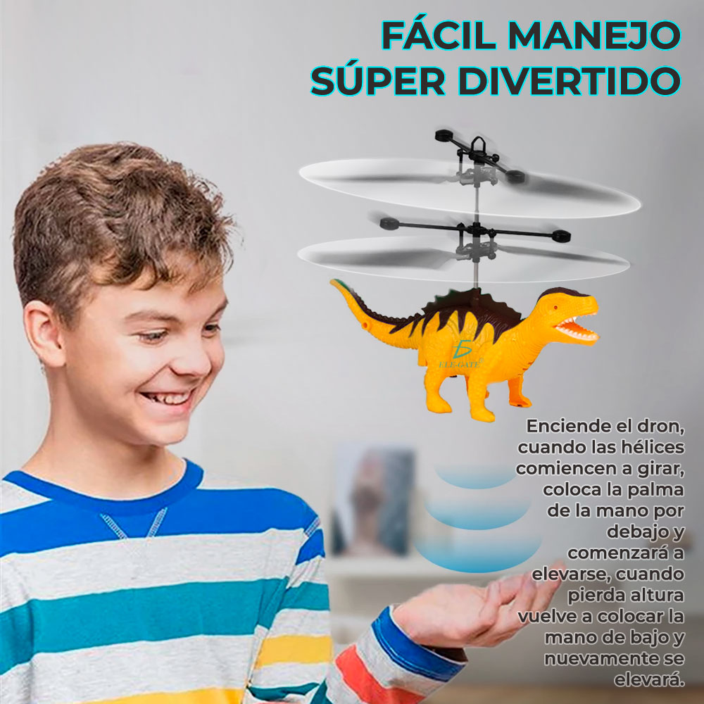 Juguete Dron Dinosaurio Control Sensor Recargable